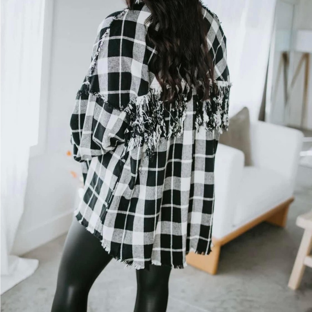 COPY - Brand new Laurie Belles fringe flannel